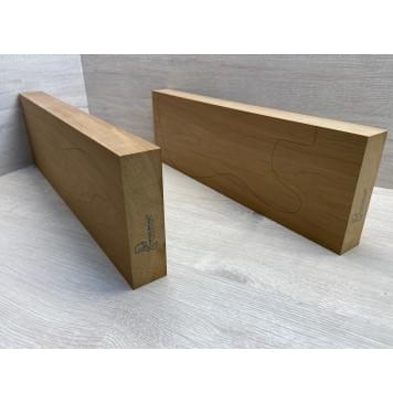 Ольха Печёная 180 гр заготовка корпуса Тангент ААА 44,5х161х525-493 мм, 2 шт,469 кг/м3 Ольха Печёная 180 гр заготовка корпуса Тангент ААА 44,5х161х525-493 мм, 2 шт,469 кг/м3-2