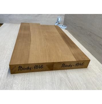 Ольха Печёная 180 гр заготовка корпуса Радиал АА 44х154х525-490 мм, 2 шт,457 кг/м3 (акция)-2