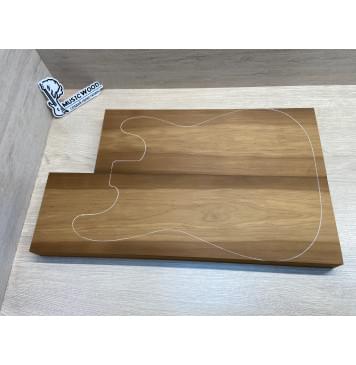 Ольха Печёная 180 гр заготовка корпуса Тангент ААА 41,5х160х545-455 мм, 2 шт,462 кг/м3-0