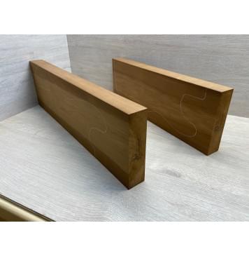 Ольха Печёная 180 гр заготовка корпуса Тангент ААА 41,5х160х545-455 мм, 2 шт,462 кг/м3-9