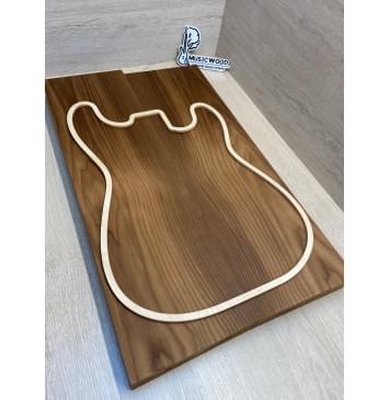 Ясень Печёный 180 гр заготовка корпуса Смешанный ААА 43х176-170х600-580 мм, 620 кг/м3, 2 шт-0