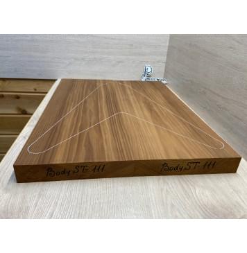 Ясень Печёный 180 гр заготовка корпуса Тангент ААА 43х232х625-615 мм, 600 кг/м3, 2 шт-2