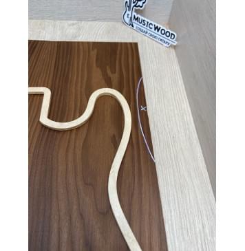 Ясень Печёный 180 гр заготовка на топ Смешанный ААА 17х170-1760х550 мм, 2 шт, книжкой-6