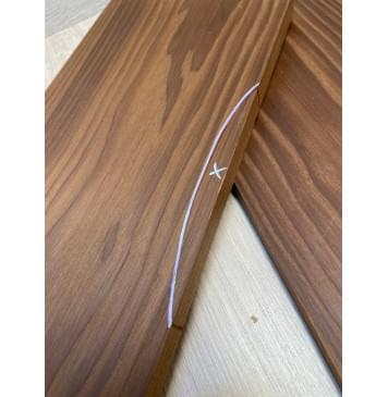 Ясень Печёный 180 гр заготовка на топ Смешанный ААА 17х170-1760х550 мм, 2 шт, книжкой-8