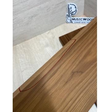 Ясень Печёный 180 гр заготовка на топ Смешанный ААА 17х170-1760х550 мм, 2 шт, книжкой-9