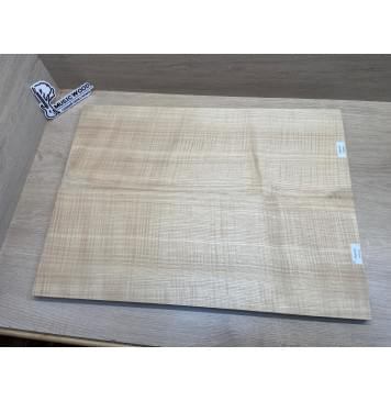 Ясень Дальневосточный Волнистый заготовка на топ Радиал АА Волна ААА 17х223х605 мм, 682 кг/м3, 2 шт, книжкой-2