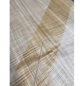 Ясень Дальневосточный Волнистый заготовка на топ Радиал АА Волна ААА 17х223х605 мм, 682 кг/м3, 2 шт, книжкой-5