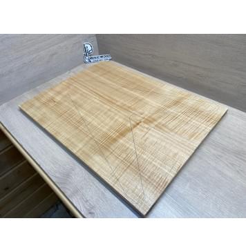 Ясень Дальневосточный Волнистый заготовка на топ Радиал АА Волна ААА 17х223х605 мм, 682 кг/м3, 2 шт, книжкой-6