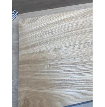 Ясень Дальневосточный Лёгкий заготовка на топ Смешанный АА 20х195х565 мм, 588 кг/м3, 2 шт, книжкой-5