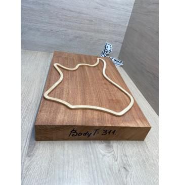 Махагон Кая заготовка корпуса для Тревел гитары Радиал АА 51х270х435 мм, 627 кг/м3 (Массив)-3