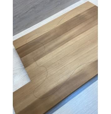 Ольха Печёная 180 гр заготовка корпуса Радиал АА 44.5х111х555-470 мм, из 3х частей, 431 кг/м3 Ольха Печёная 180 гр заготовка корпуса Радиал АА 44.5х111х555-470 мм, из 3х частей, 431 кг/м3-4