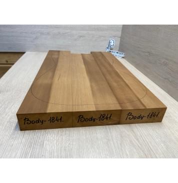 Ольха Печёная 180 гр заготовка корпуса Радиал АА 44.5х109х510-465 мм, из 3х частей, 432 кг/м3-2