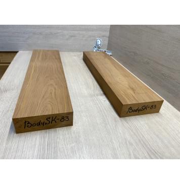 Ольха Печёная 180гр заготовка корпуса для гитары со сквозным грифом Тангент ААА 46х130х540-515 мм, 2шт, 457 кг/м3 Ольха Печёная 180гр заготовка корпуса для гитары со сквозным грифом Тангент ААА 46х130х540-515 мм, 2шт, 457 кг/м3-1