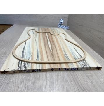 Клён Американский Ashleaf заготовка на топ Радиал АА 12х175х585 мм 2 шт, книжкой-4