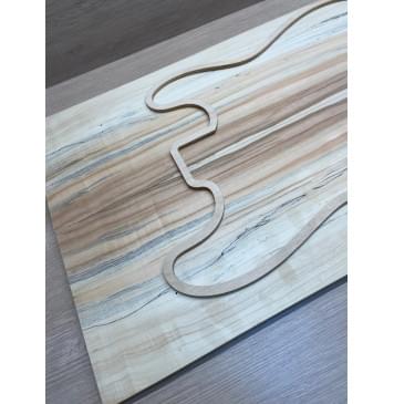 Клён Американский Ashleaf заготовка на топ Радиал АА 12х175х585 мм 2 шт, книжкой-6