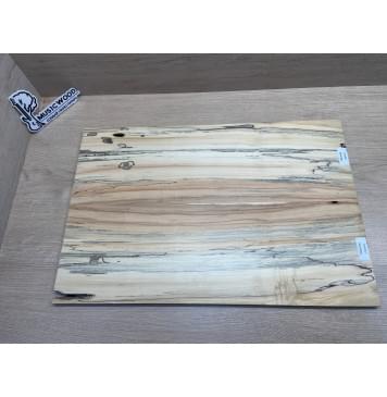 Клён Американский Ashleaf заготовка на топ Радиал АА 11х175х525 мм 2 шт, книжкой (уценка - отверстия от короеда)-6