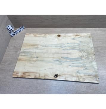 Клён Американский Ashleaf заготовка на топ Смешанный ААА 11х178х520 мм 2 шт, книжкой-7