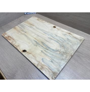 Клён Американский Ashleaf заготовка на топ Смешанный ААА 11х178х520 мм 2 шт, книжкой-0