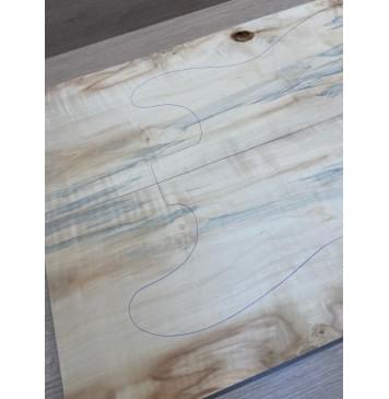 Клён Американский Ashleaf заготовка на топ Смешанный ААА 11х178х520 мм 2 шт, книжкой-4