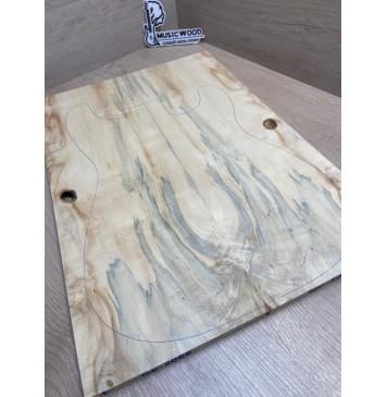 Клён Американский Ashleaf заготовка на топ Смешанный ААА 11х178х520 мм 2 шт, книжкой-5