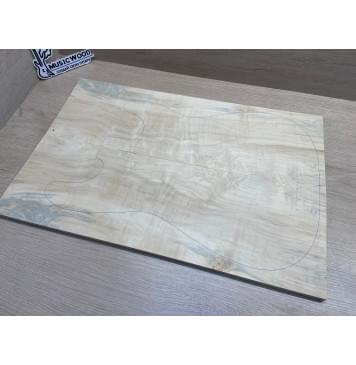 Клён Американский Каповый заготовка на топ Смешанный АА Кап А 11х175-172х525 мм- 2шт.(книжкой)-0