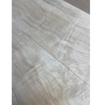 Клён Американский Каповый заготовка на топ Смешанный АА Кап А 11х175-172х525 мм- 2шт.(книжкой)-2