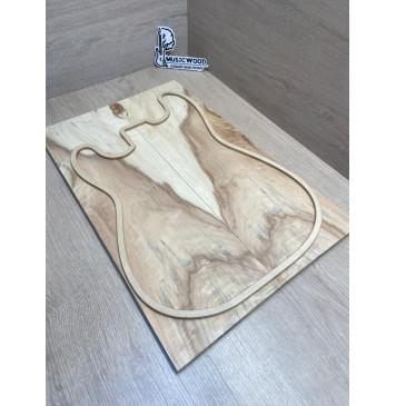 Клён Американский Ashleaf заготовка на топ Смешанный ААA 10х175-165х517 мм 2 шт, книжкой-8