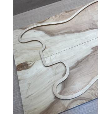 Клён Американский Ashleaf заготовка на топ Смешанный ААA 10х175-165х517 мм 2 шт, книжкой-10