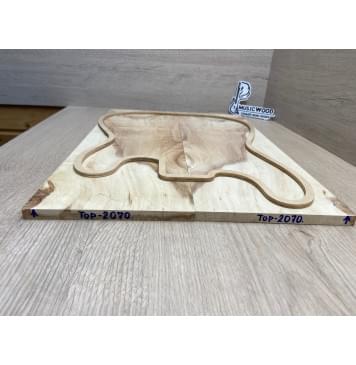 Клён Американский Ashleaf заготовка на топ Смешанный ААA 10х175-165х517 мм 2 шт, книжкой-4