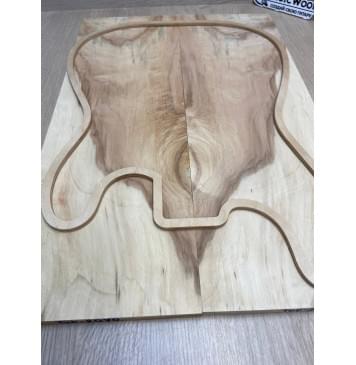 Клён Американский Ashleaf заготовка на топ Смешанный ААA 10х175-165х517 мм 2 шт, книжкой-5