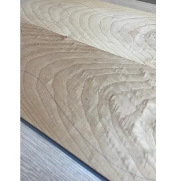 Клён Волнистый Печёный 150 гр заготовка на топ Тангент АА Волна А 10,5х175х505 мм - 2 шт., книжкой-7