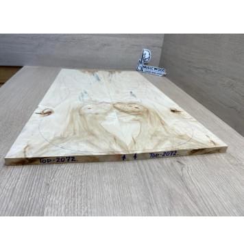 Клён Американский Каповый заготовка на топ Смешанный АА Кап А 13х184-150х515 мм - 2 шт. (книжкой)-8