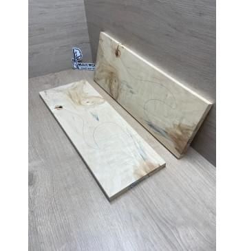 Клён Американский Каповый заготовка на топ Смешанный АА Кап А 13х184-150х515 мм - 2 шт. (книжкой)-6