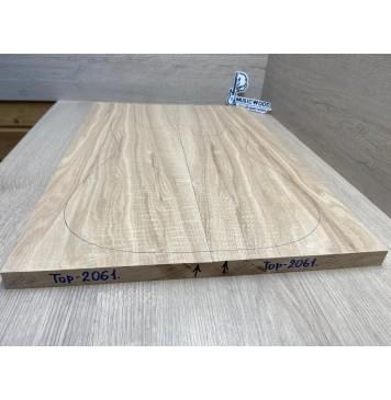 Ясень Дальневосточный Волнистый Лёгкий заготовка на топ Смешанный ААА Волна АА, 575 кг/м3, 2 шт., книжкой-16