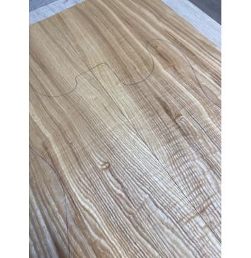 Ясень Дальневосточный Волнистый Лёгкий заготовка на топ Смешанный ААА Волна АА, 575 кг/м3, 2 шт., книжкой-13