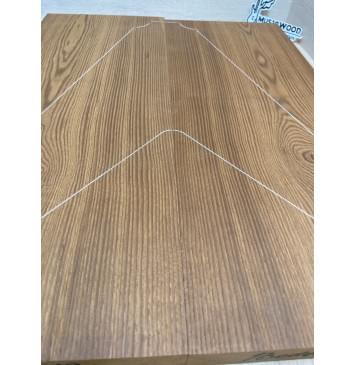 Ясень Дальневосточный Лёгкий Печёный 180 гр заготовка корпуса Смешанный ААА 41х225х580-562 мм, 590 кг/м3, 2 шт-1