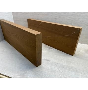 Ясень Дальневосточный Лёгкий Печёный 180 гр заготовка корпуса Смешанный ААА 41х225х580-562 мм, 590 кг/м3, 2 шт-7