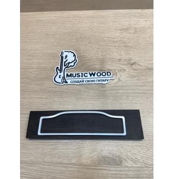 Эбен Чёрный заготовка для бриджа акустической гитары Смешанный АА 10.5х49.5х200 мм-3