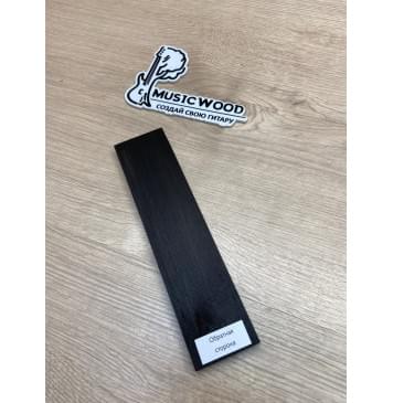 Эбен Чёрный заготовка для бриджа акустической гитары Смешанный АА 10.5х49.5х200 мм-4