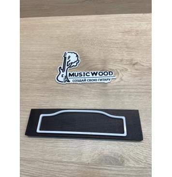 Эбен Чёрный заготовка для бриджа акустической гитары Радиал ААА 11х49х200 мм-0