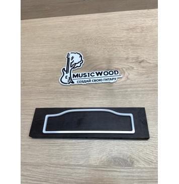 Эбен Чёрный заготовка для бриджа акустической гитары Смешанный ААА 10.5х52х200 мм-0