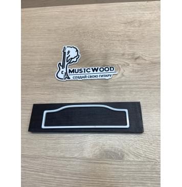Эбен Чёрный заготовка для бриджа акустической гитары Радиал ААА 11.5х53х200 мм-1