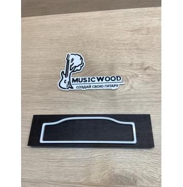 Эбен Чёрный заготовка для бриджа акустической гитары Смешанный АА 11х51.5х200 мм-0