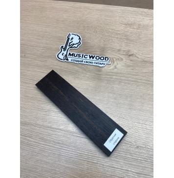 Эбен Чёрный заготовка для бриджа акустической гитары Смешанный АА 11х51.5х200 мм-4