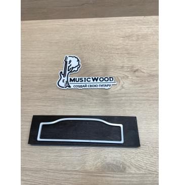 Эбен Чёрный заготовка для бриджа акустической гитары Смешанный АА 11х53х200 мм-0