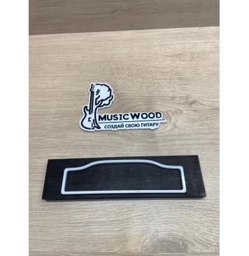 Эбен Чёрный заготовка для бриджа акустической гитары Радиал А 11х51.5х200 мм-0