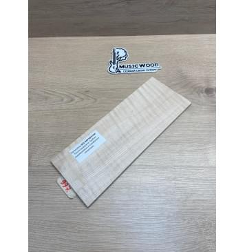 Клён Белый Явор, Волнистый заготовка накладки на головку грифа Радиал АА Волна АА 6х115х295 мм-4