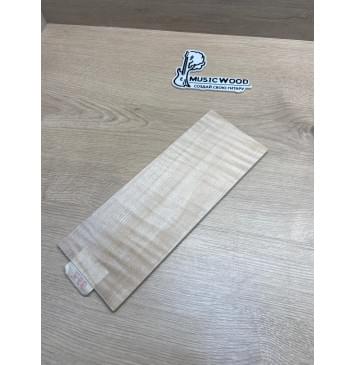 Клён Белый Явор, Волнистый заготовка накладки на головку грифа Радиал АА Волна АА 6х115х295 мм-1