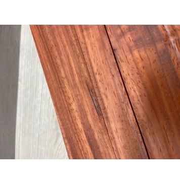 Падук заготовка грифа бас-гитары Радиал АА 47.5х(39-20-39)х890 мм - из 3х частей-5