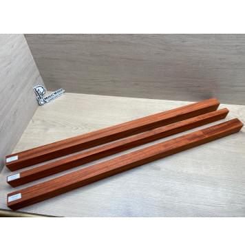 Падук заготовка грифа бас-гитары Радиал АА 47.5х(39-20-39)х890 мм - из 3х частей-6